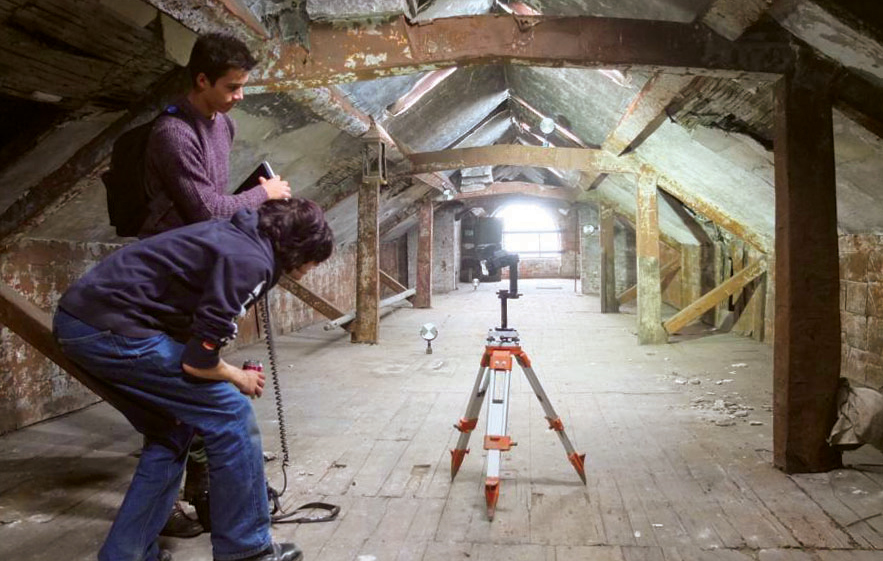 Technology Then, Technology Now: digitally recording in the attic of Long Mill, Darley Abbey
