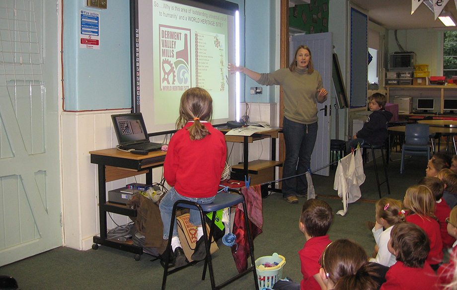 Crich Carr Primary School learn about the World Heritage Site