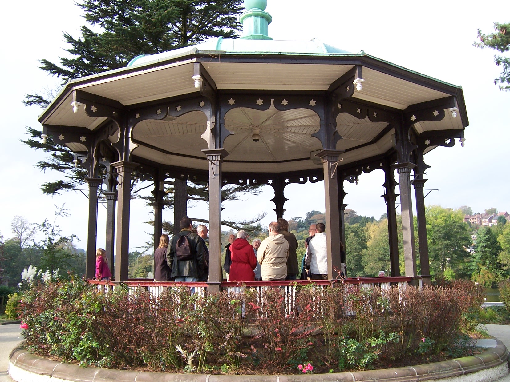 The bandstand in Belper River Gardens