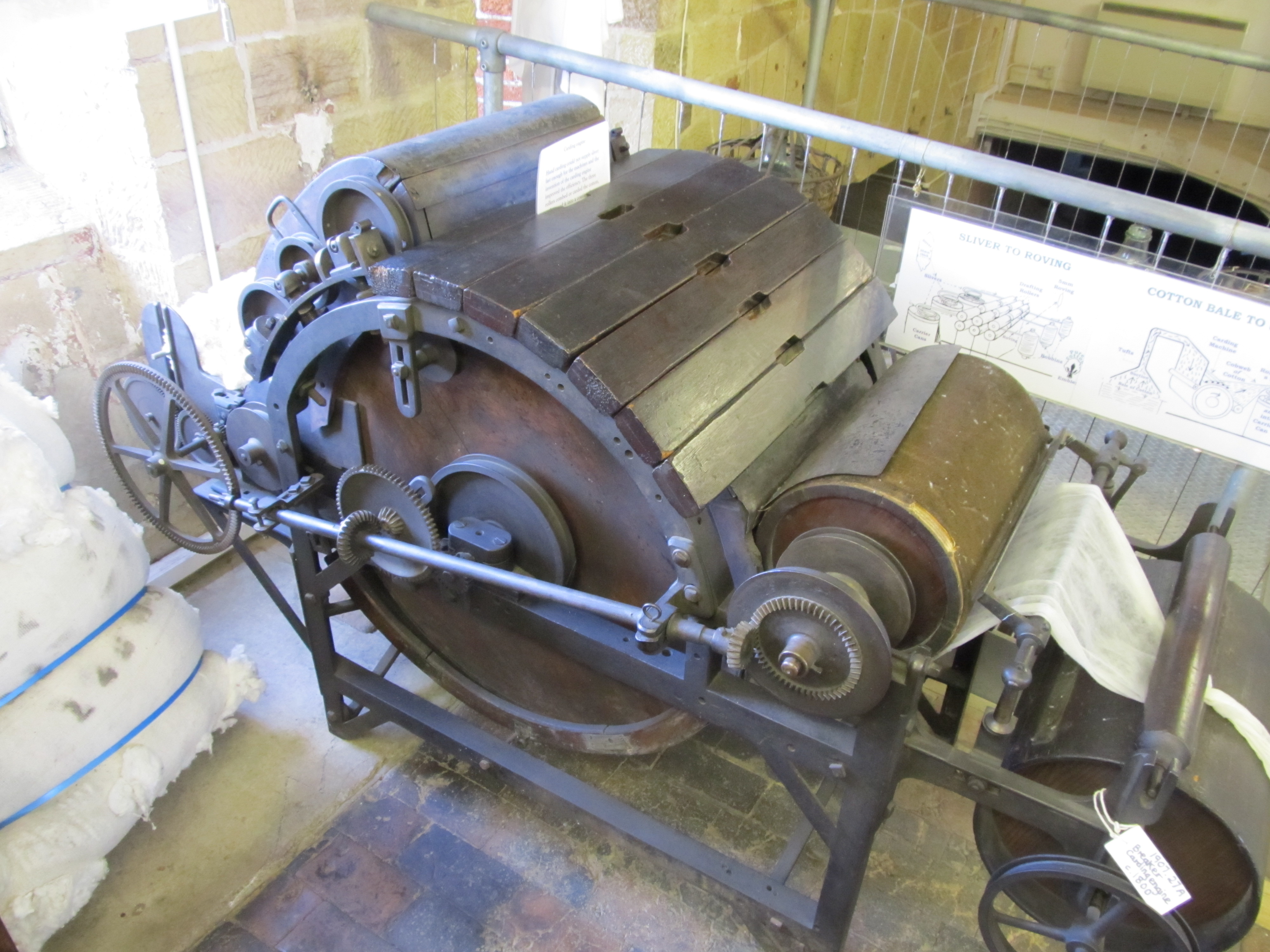 Carding Machine at Strutt's North Mill