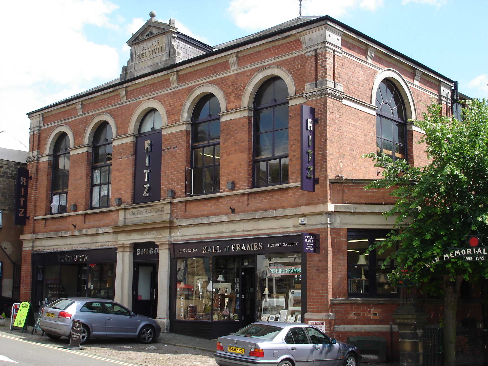 The Ritz Cinema, Belper: restored under the Townscape Heritage Initiative