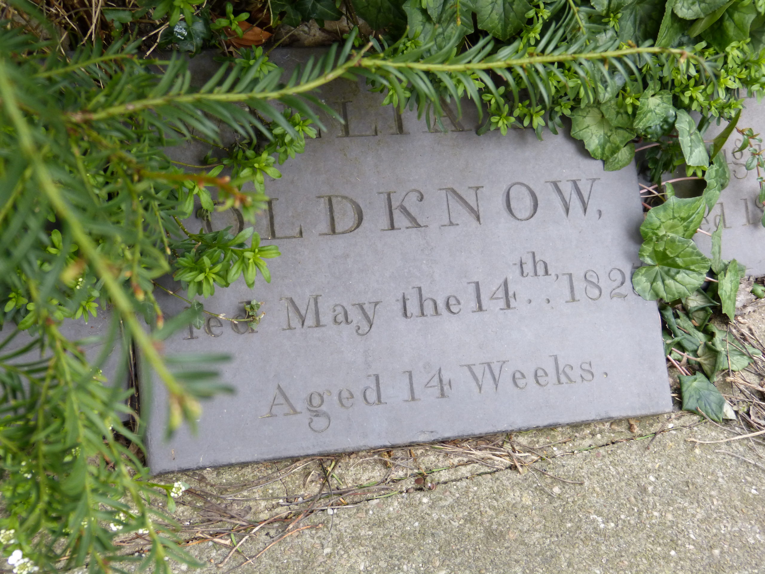 A Gravestone in St Matthews Church