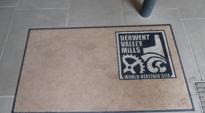 Welcome mat at Cromford Mills