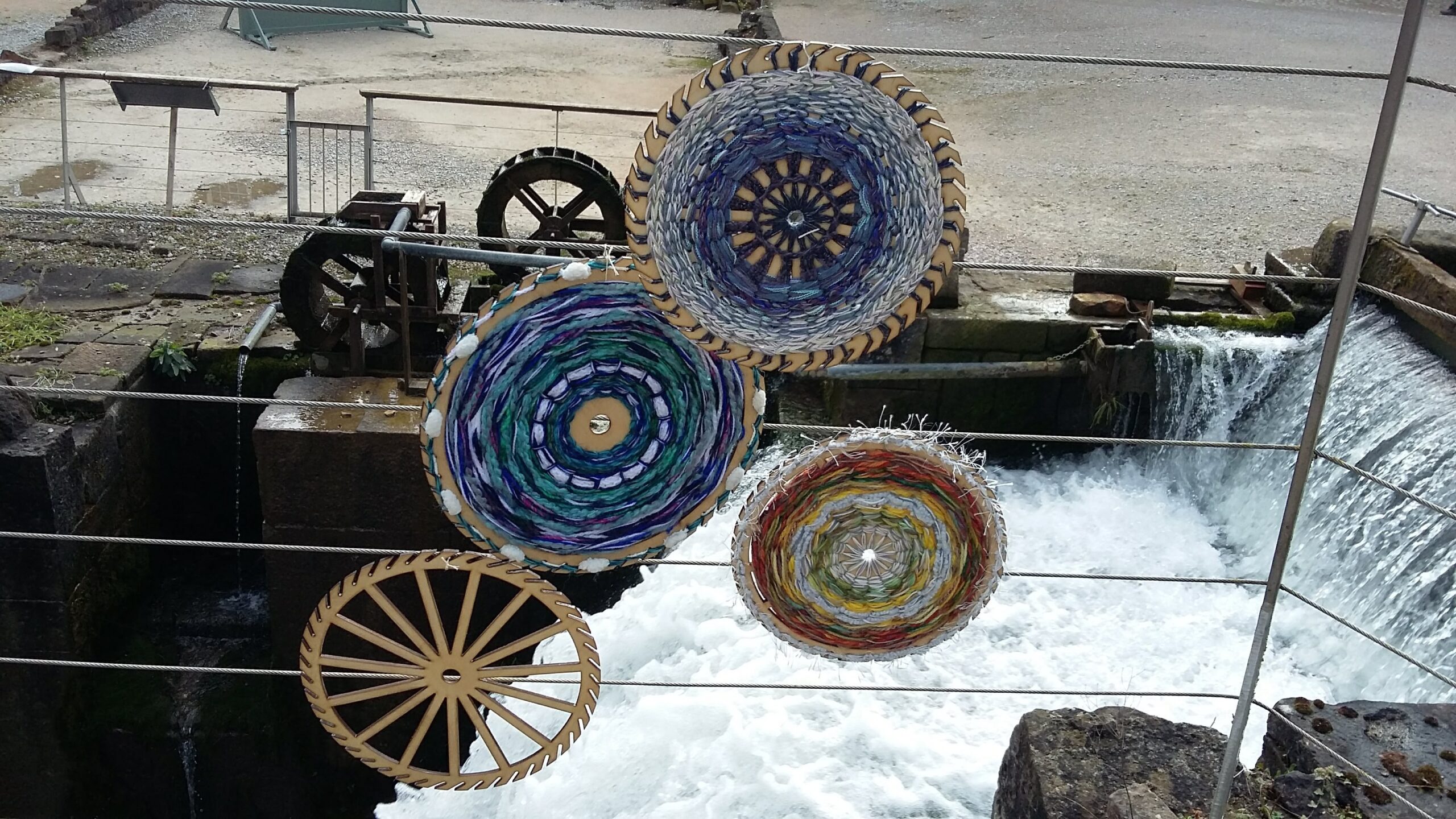 Waterwheel weaving
