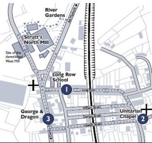 Map for Belper Heritage Walk 1